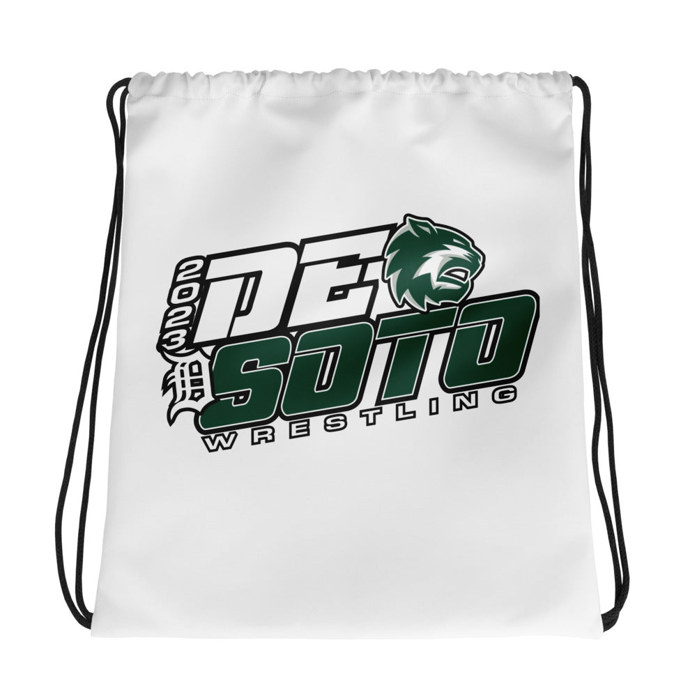 De Soto High School Wrestling All-Over Print Drawstring Bag