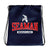 Topeka Seaman Wrestling All-Over Print Drawstring Bag