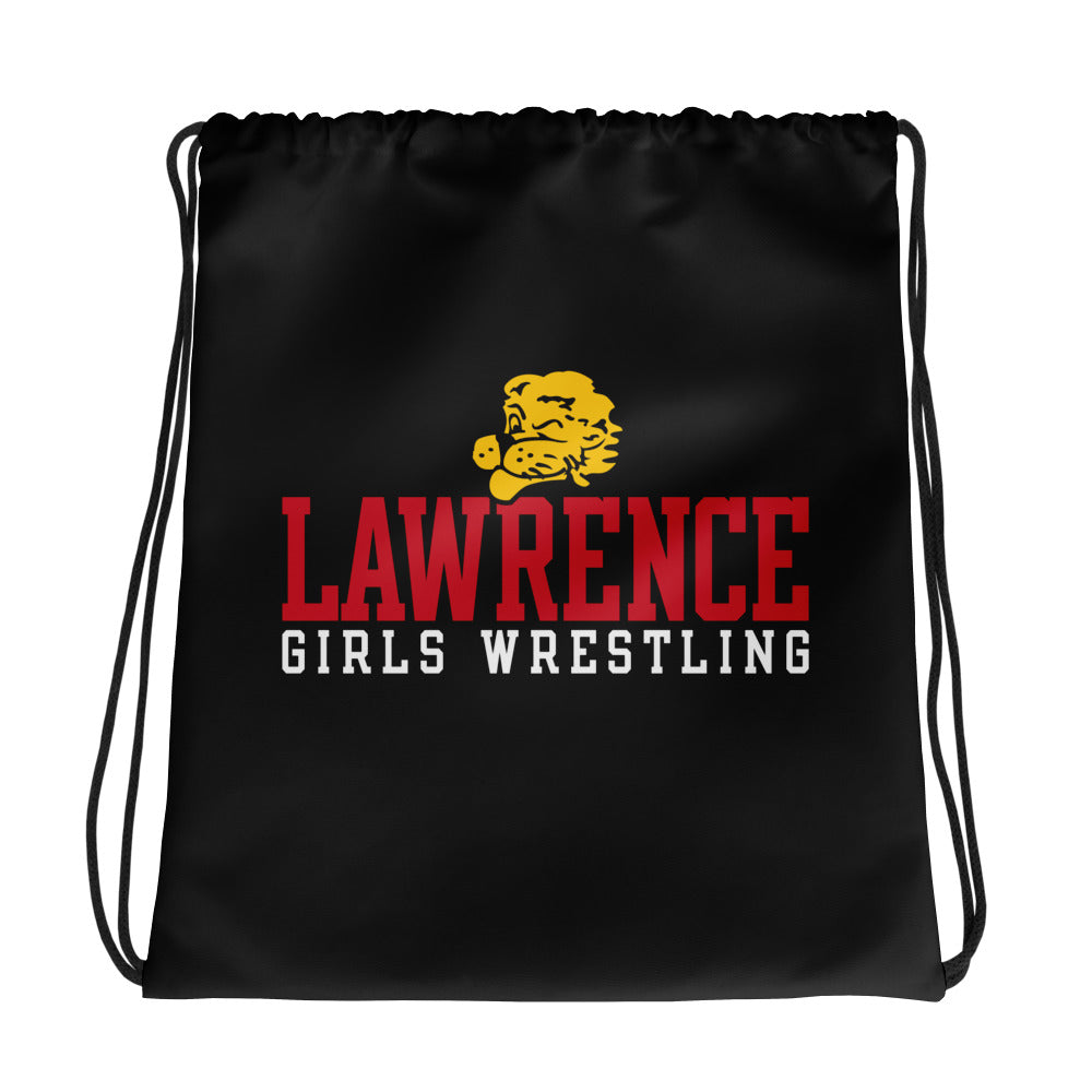 Lawrence Girls Wrestling  All-Over Print Drawstring Bag
