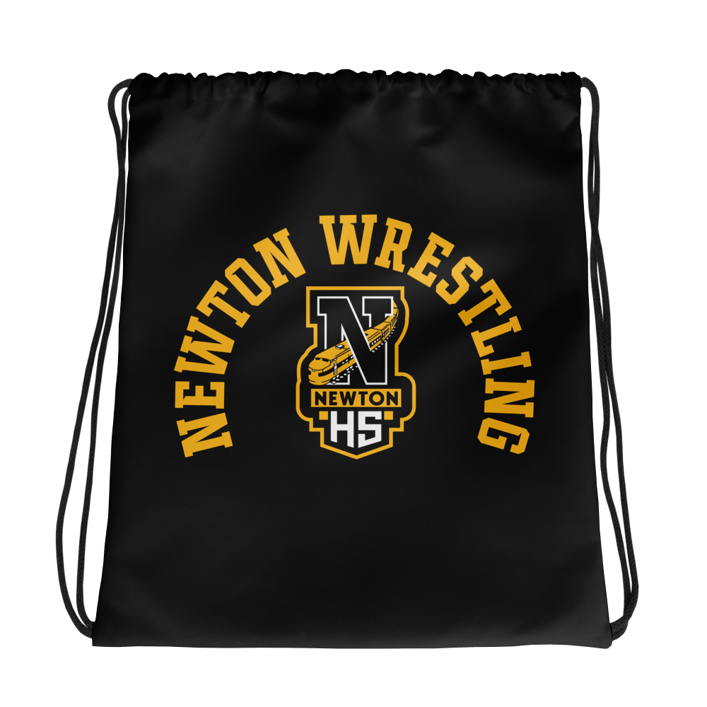 Newton High School Wrestling  All-Over Print Drawstring Bag