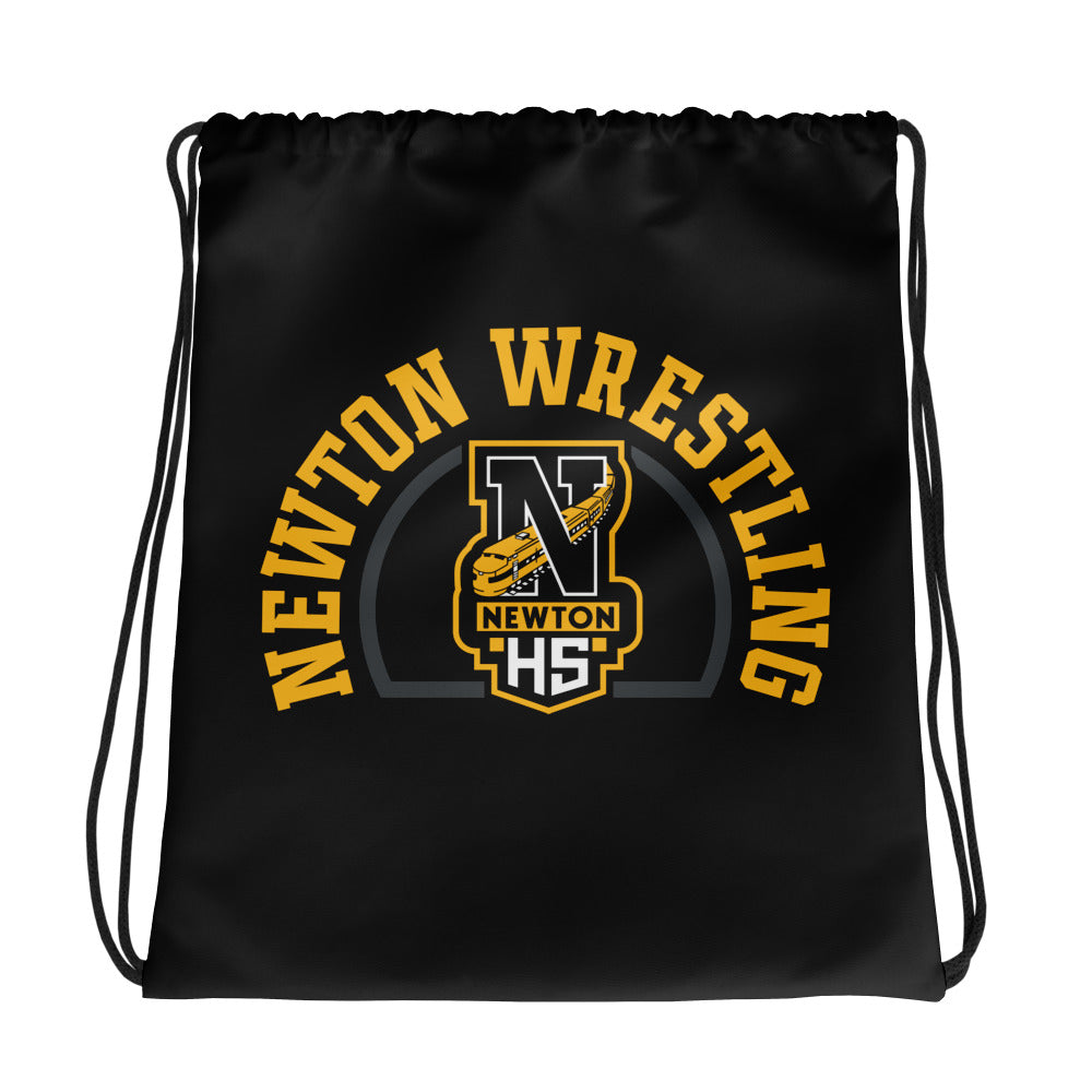 Newton High School Wrestling  All-Over Print Drawstring Bag