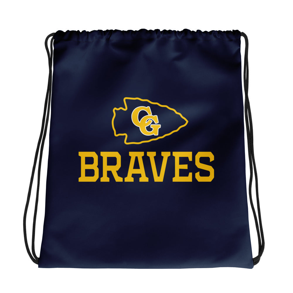 Council Grove Wrestling All-Over Print Drawstring Bag