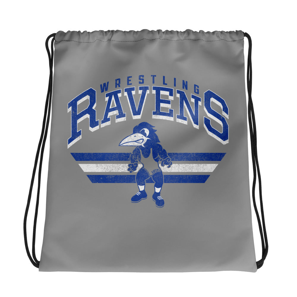 Olathe Northwest Wrestling Ravens Drawstring bag