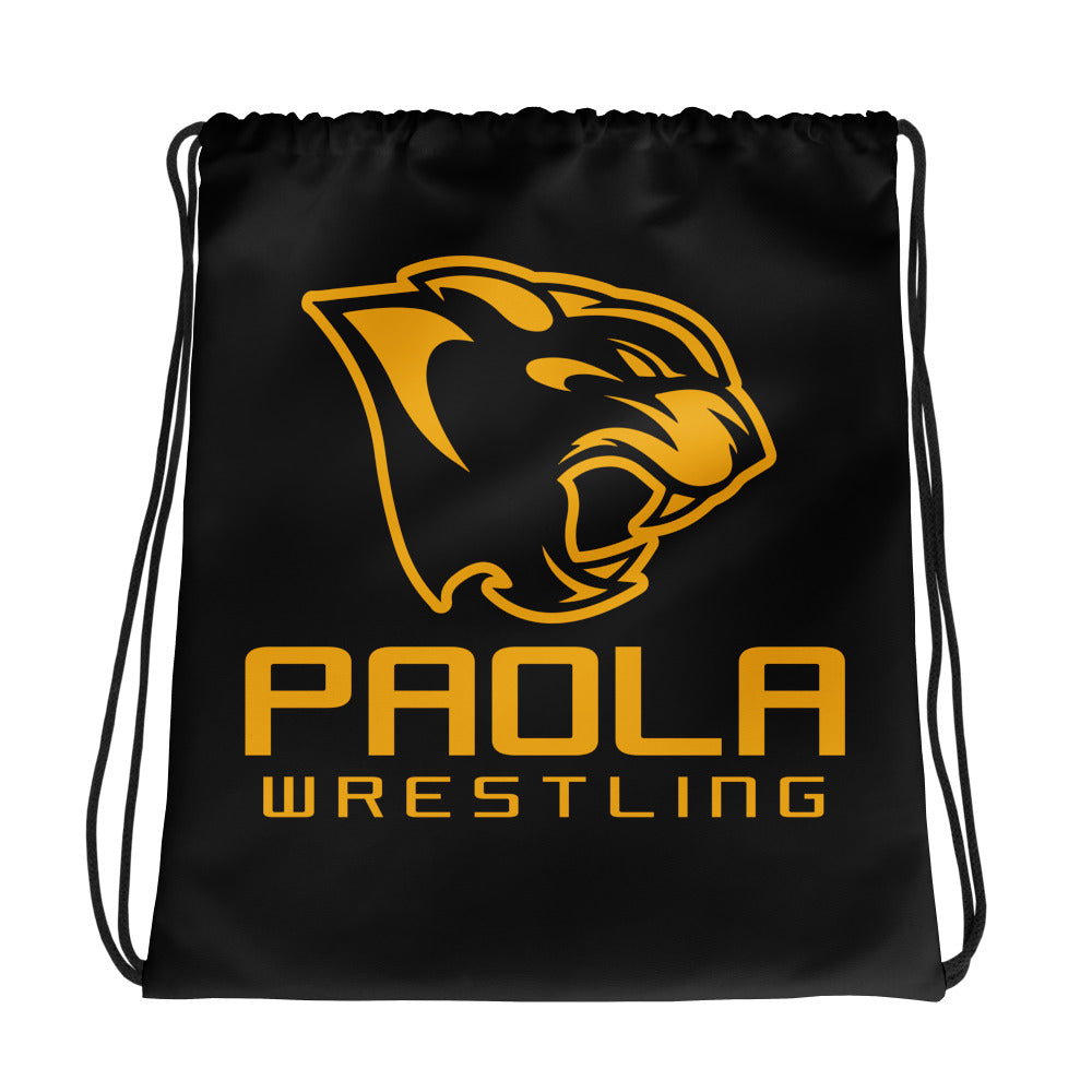 Paola Wrestling All-Over Print Drawstring Bag