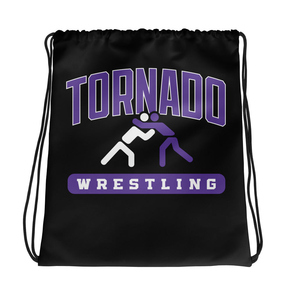 Susan B. Anthony Middle School Wrestling All-Over Print Drawstring Bag