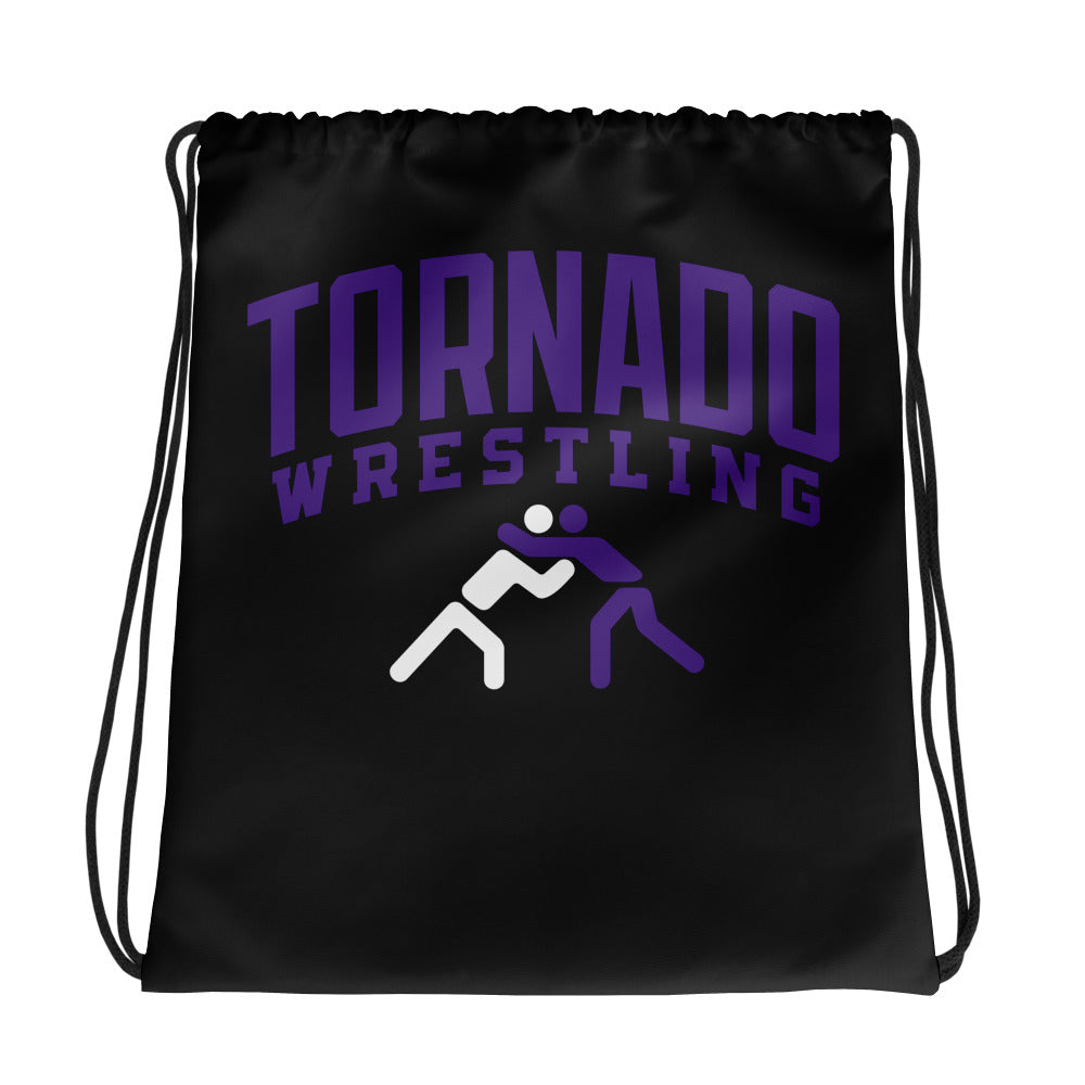 Susan B. Anthony Middle School Wrestling All-Over Print Drawstring Bag