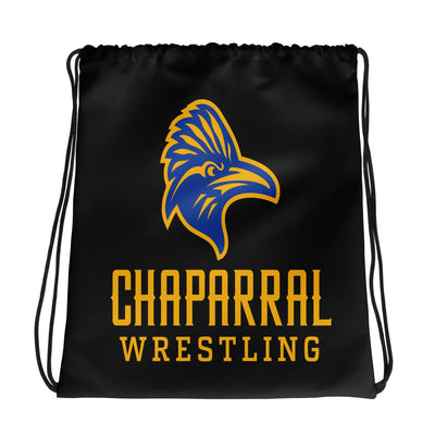 Chaparral High School Wrestling All-Over Print Drawstring Bag