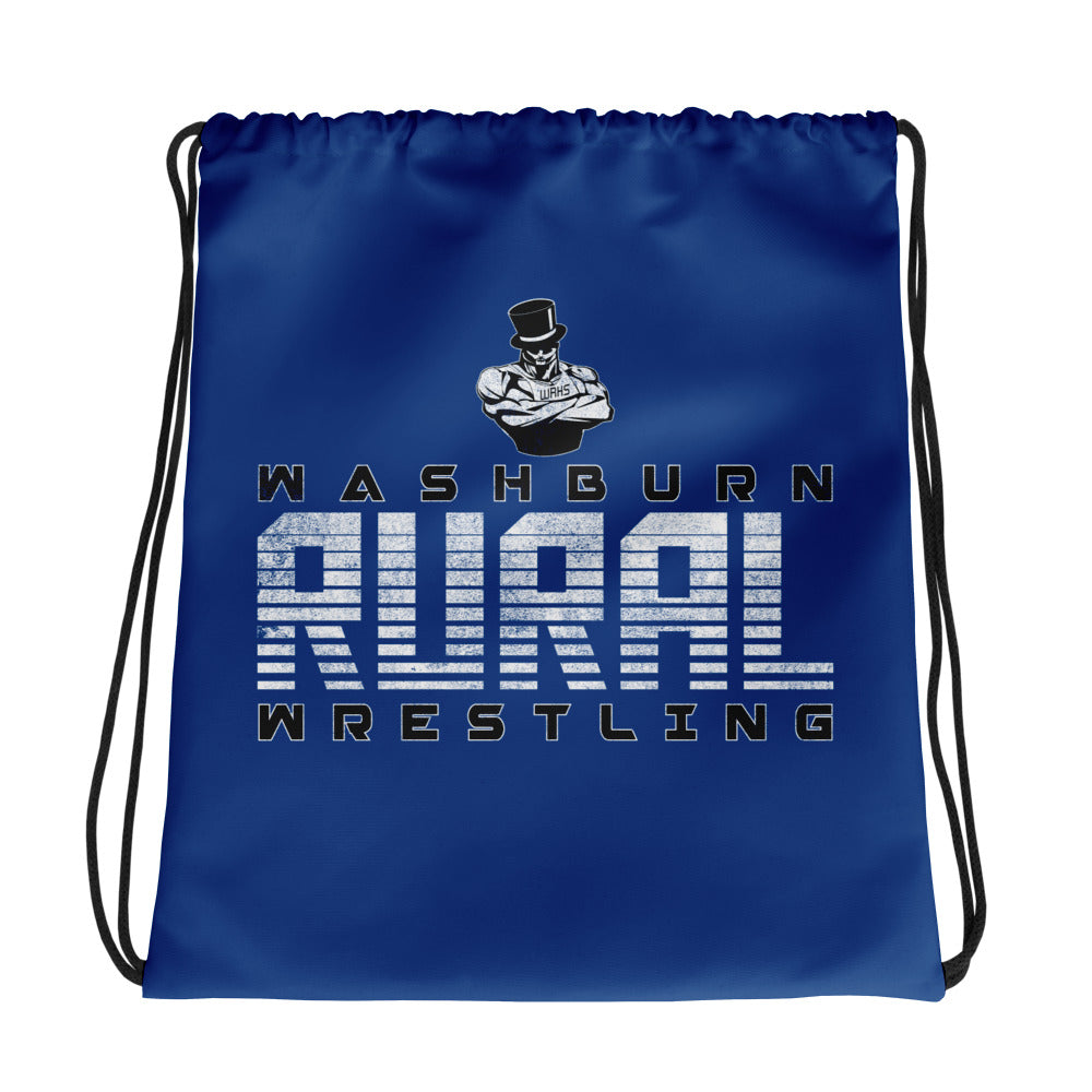 Washburn Rural Wrestling Drawstring bag