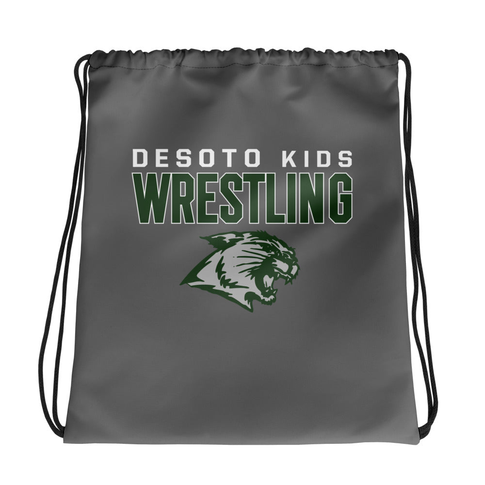 De Soto Kids Wrestling All-Over Print Drawstring Bag
