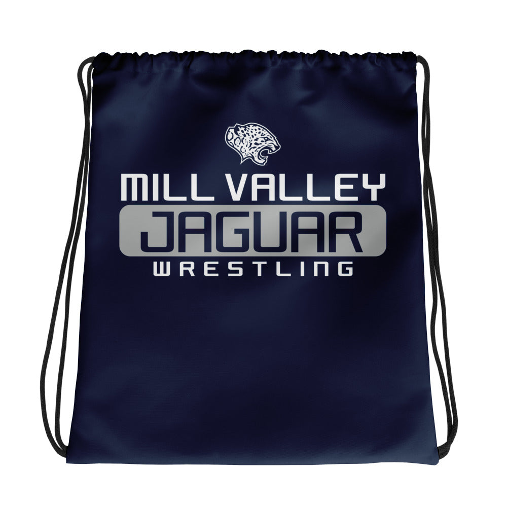 Mill Valley Wrestling Club All-Over Print Drawstring Bag