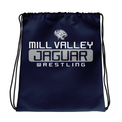 Mill Valley Wrestling Club All-Over Print Drawstring Bag