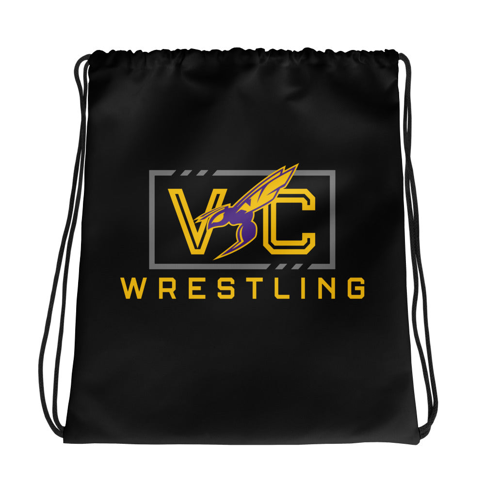 Valley Center Wrestling Club All-Over Print Drawstring Bag