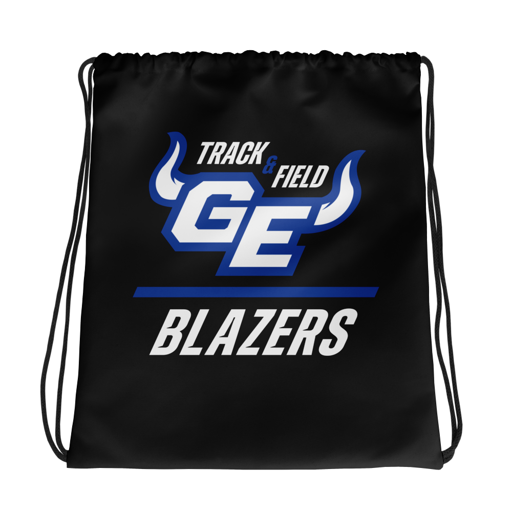 Gardner Edgerton Track & Field All-Over Print Drawstring Bag
