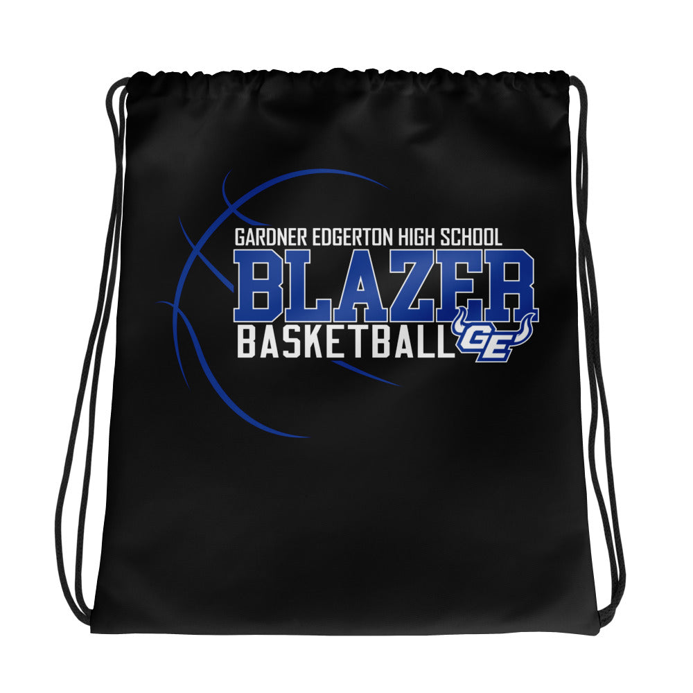 Gardner Edgerton Basketball All-Over Print Drawstring Bag
