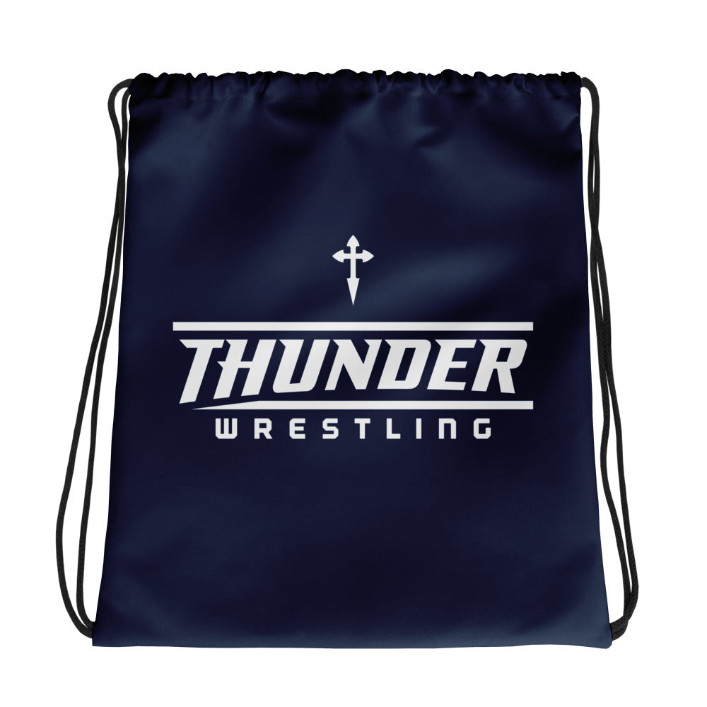 St. James Wrestling All-Over Print Drawstring Bag