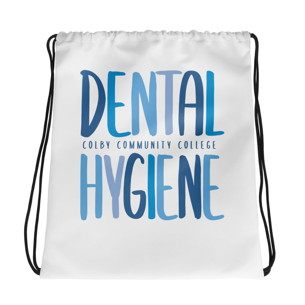 Colby Community College Dental Hygiene Drawstring bag
