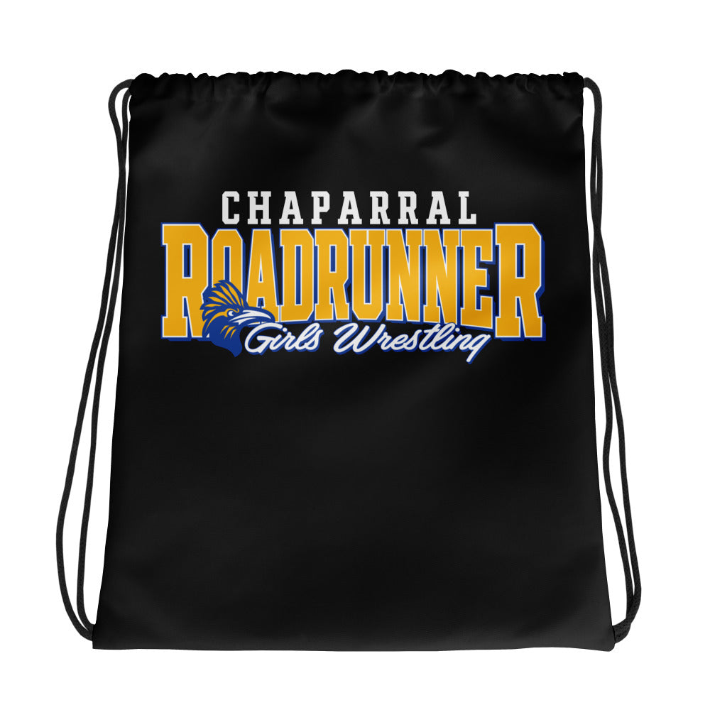 Chaparral High School Wrestling All-Over Print Drawstring Bag