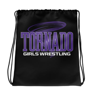 Susan B. Anthony Girls Wrestling All-Over Print Drawstring Bag