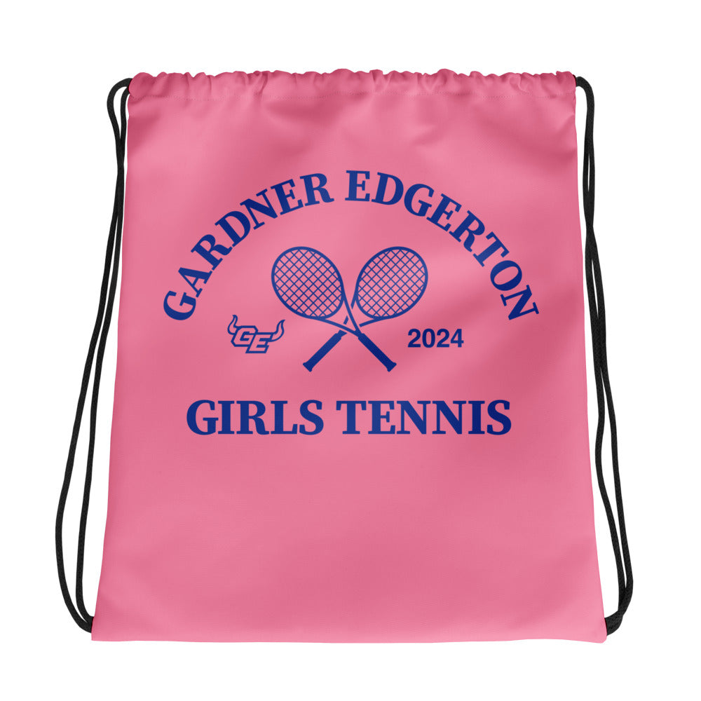 Gardner Edgerton Tennis All-Over Print Drawstring Bag