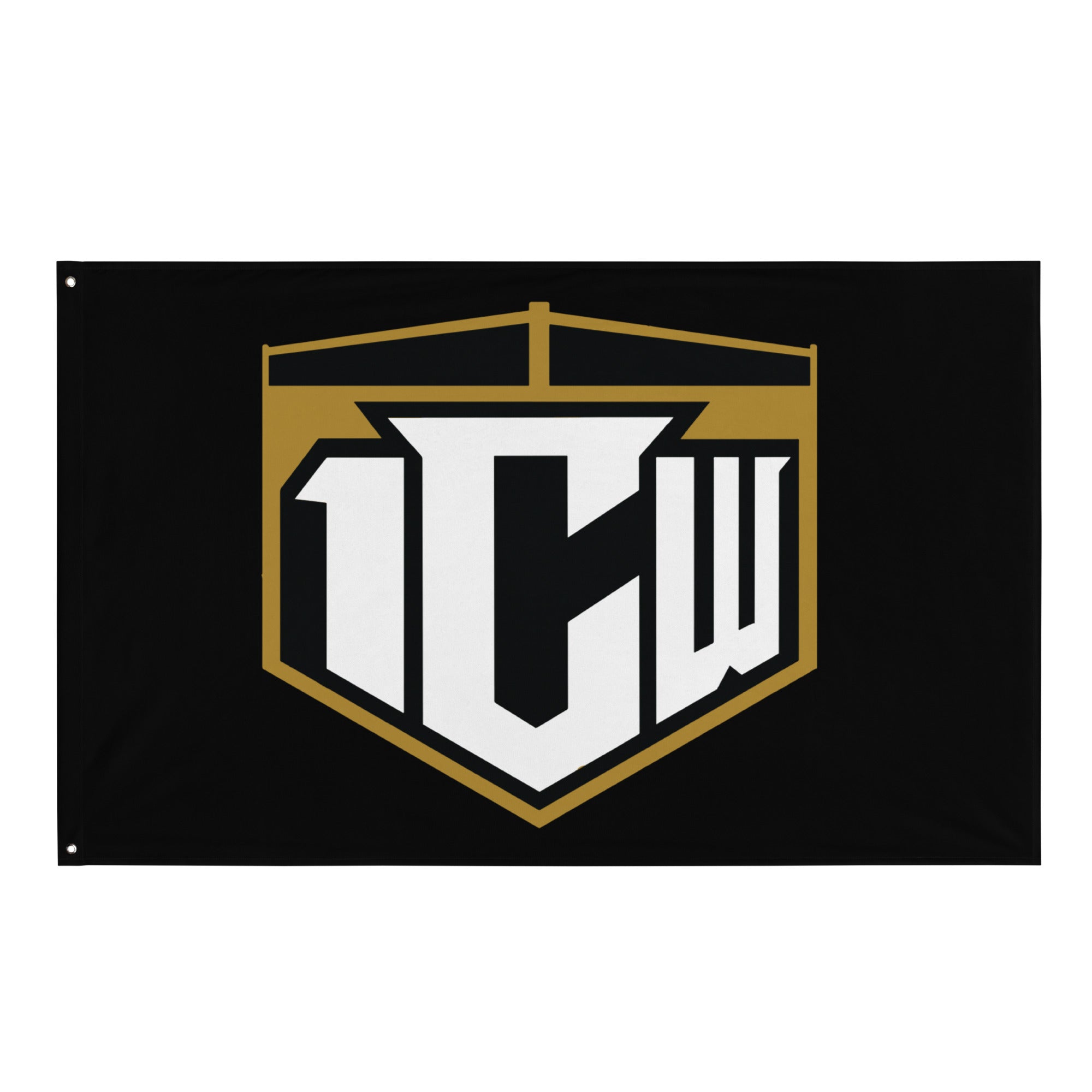 1CW Pro Wrestling New Logo All-Over Print Flag