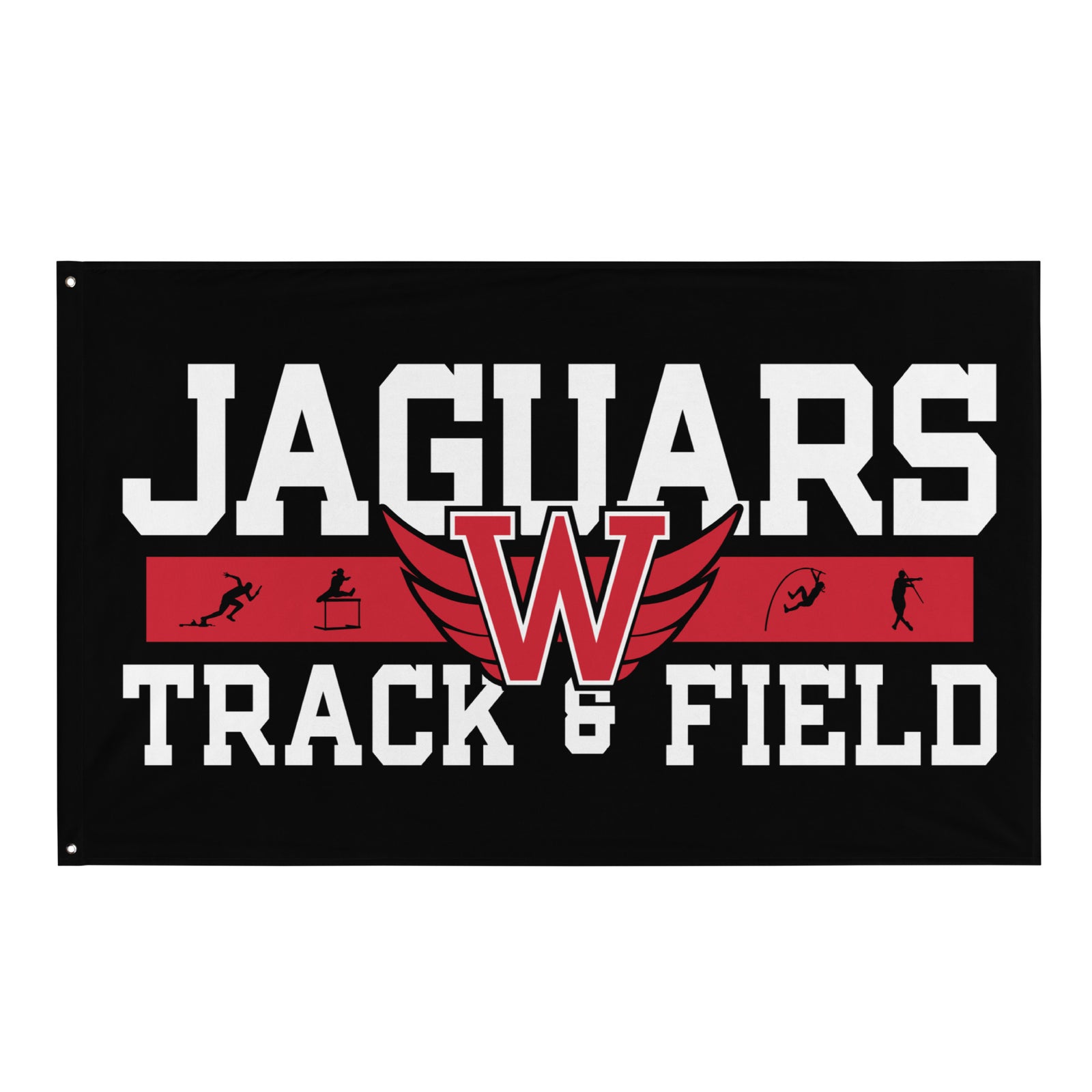 Blue Valley West Track & Field All-Over Print Flag