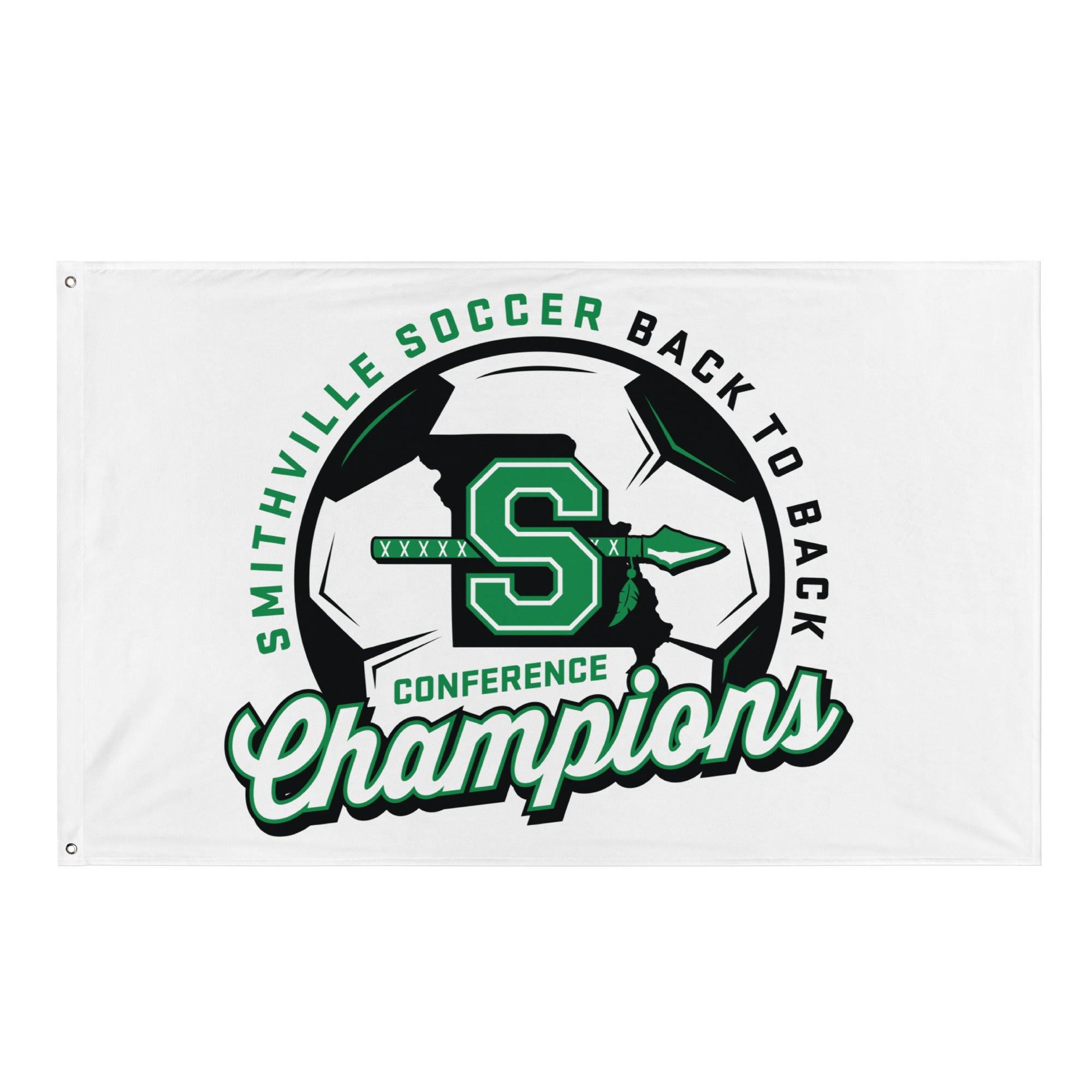 Smithville Soccer Back2Back Conference Champs Flag