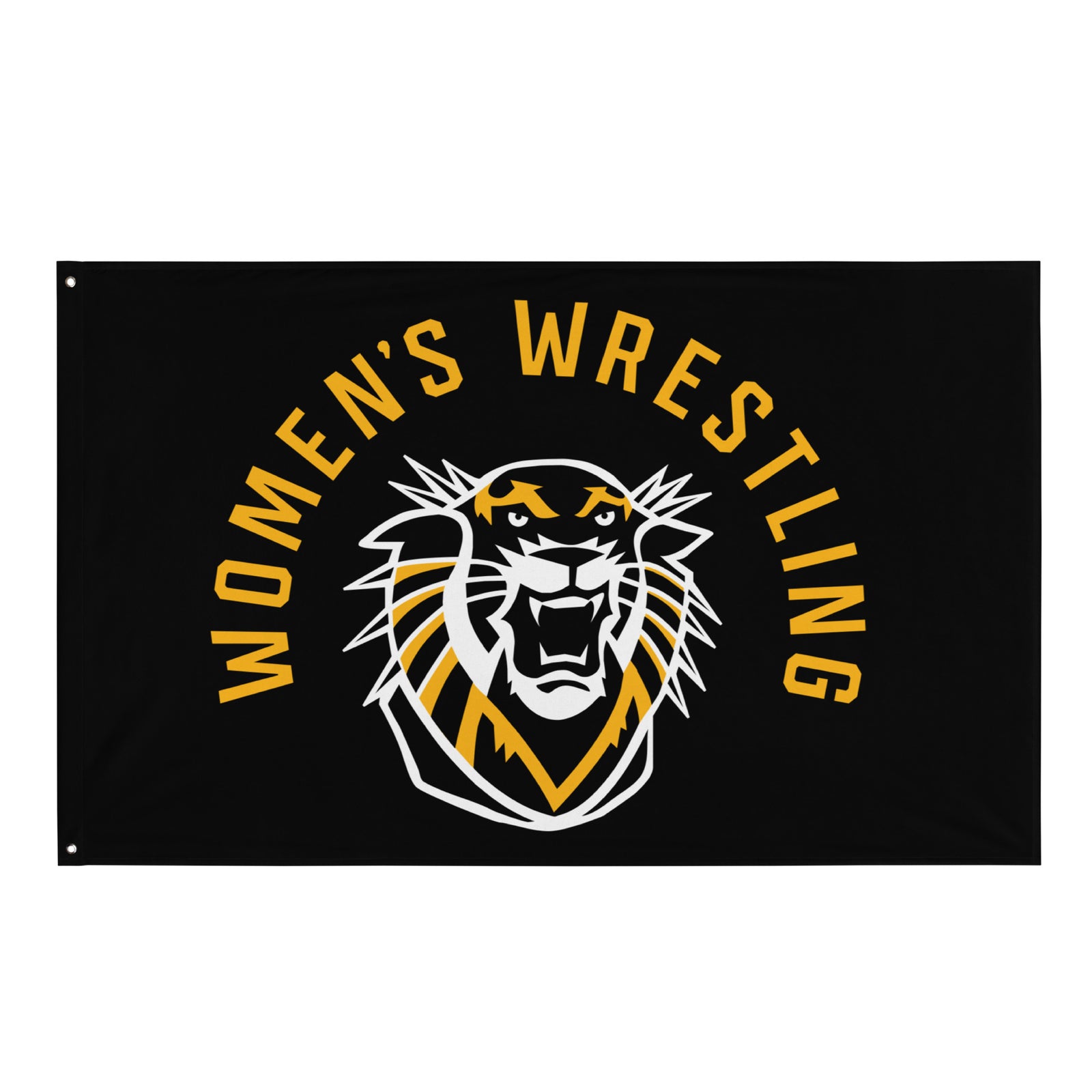 Fort Hays Women's Wrestling Grey All-Over Print Flag