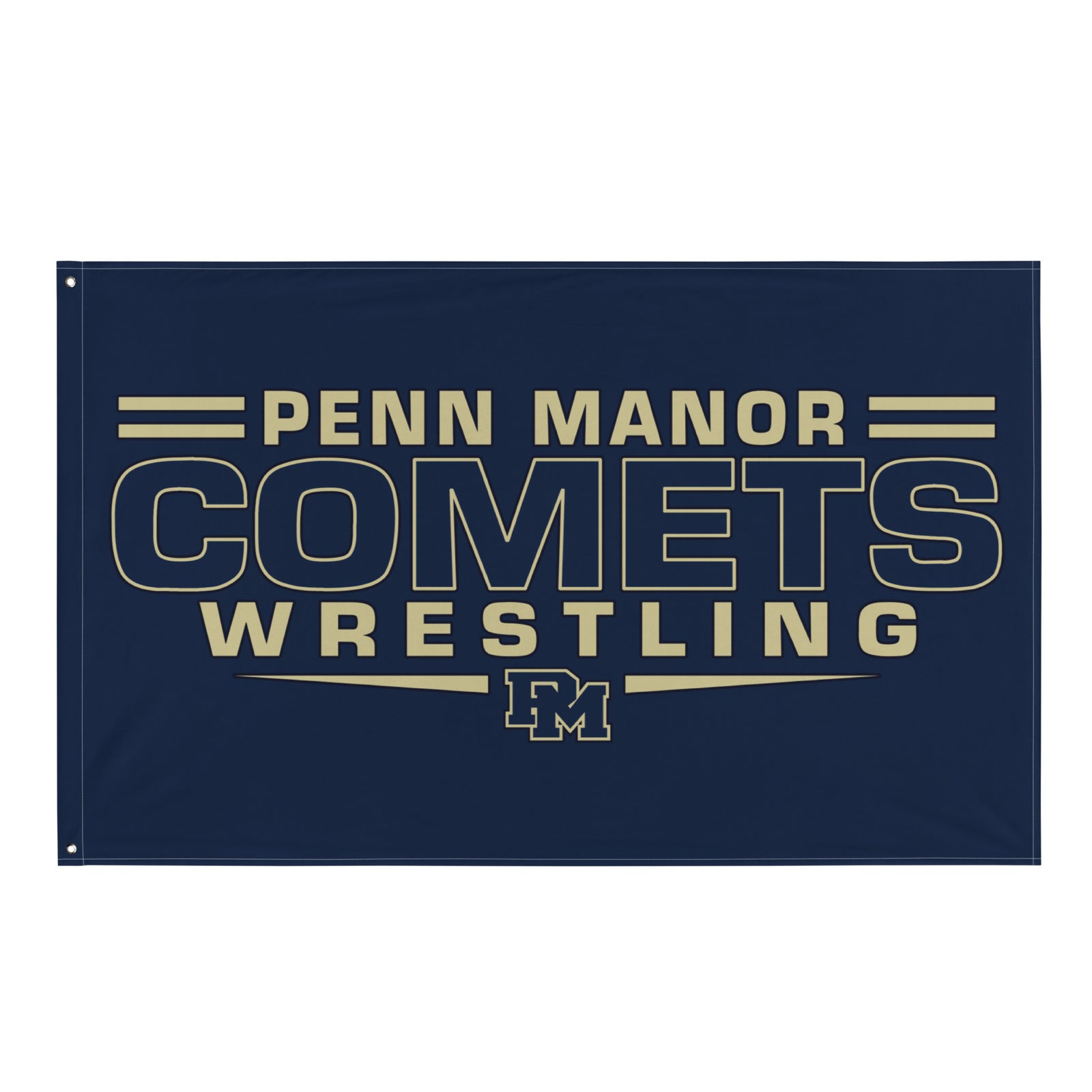 Penn Manor Comets Wrestling  All-Over Print Flag