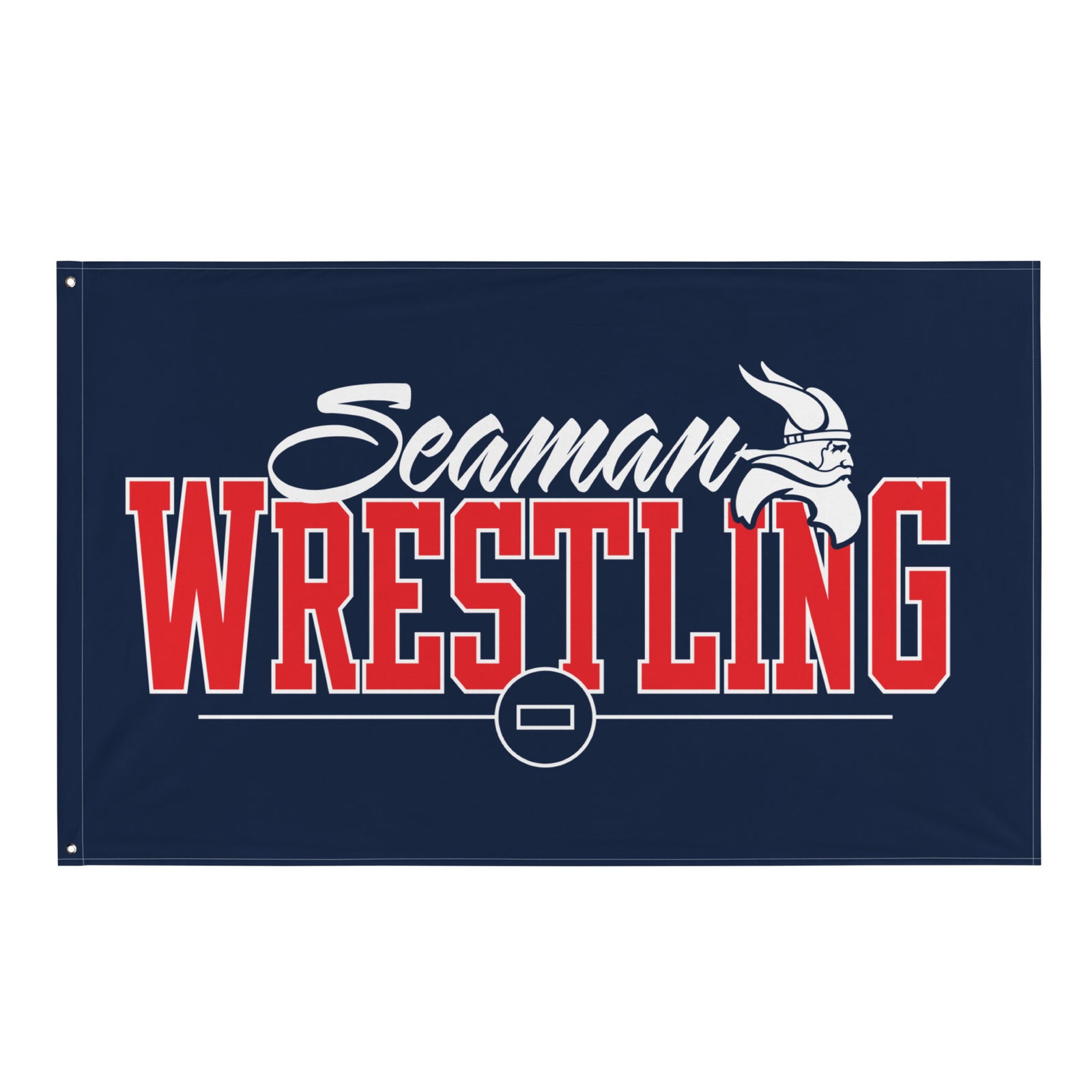 Topeka Seaman Wrestling All-Over Print Flag