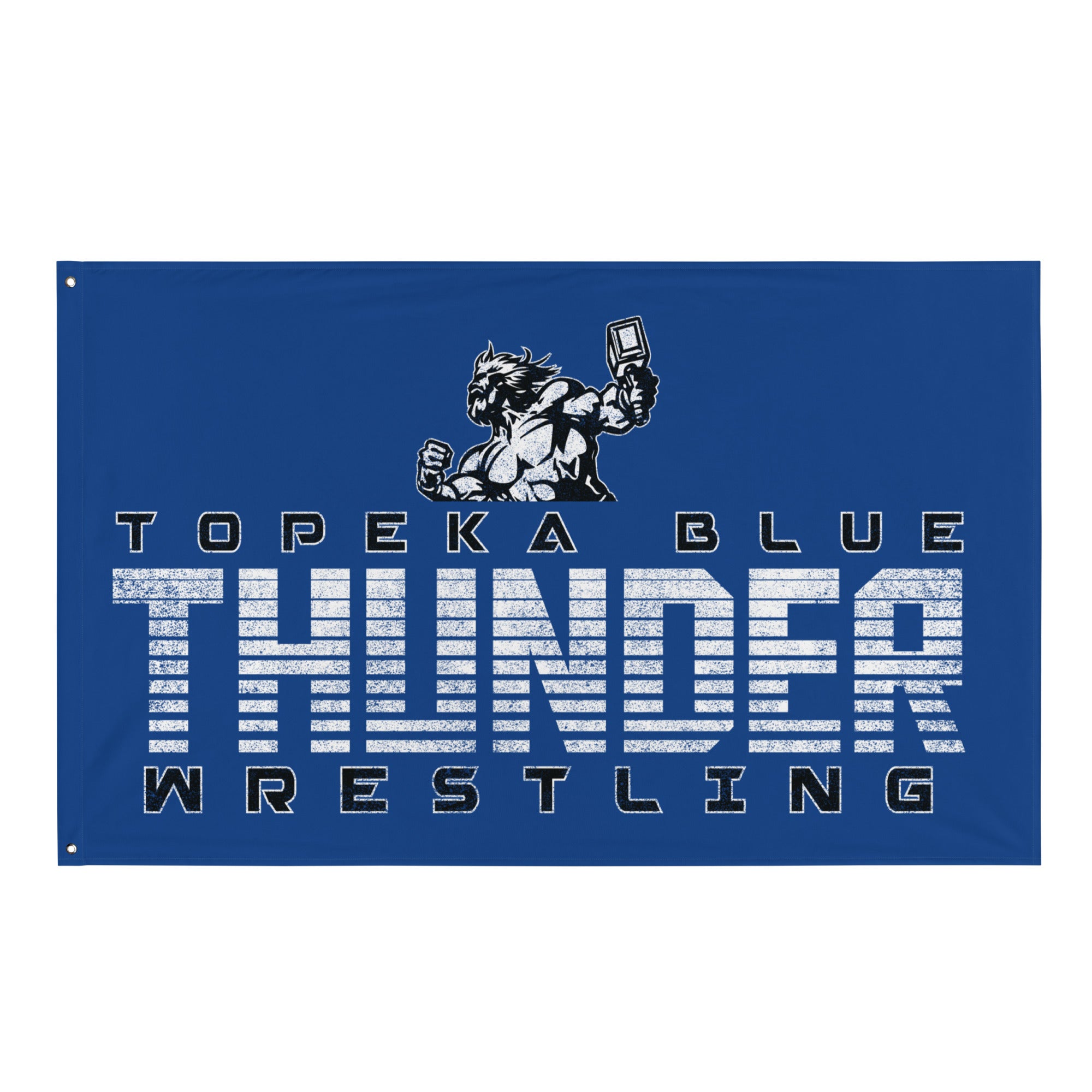 Topeka Blue Thunder Wrestling Flag