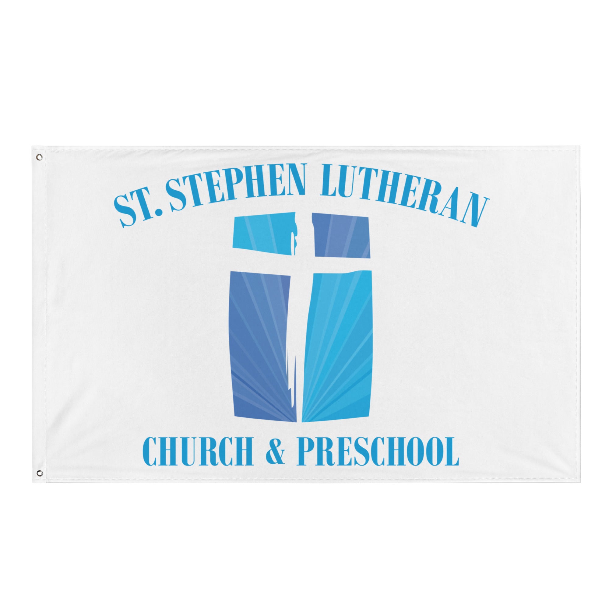 St. Stephen Lutheran Church Full Logo All-Over Print Flag