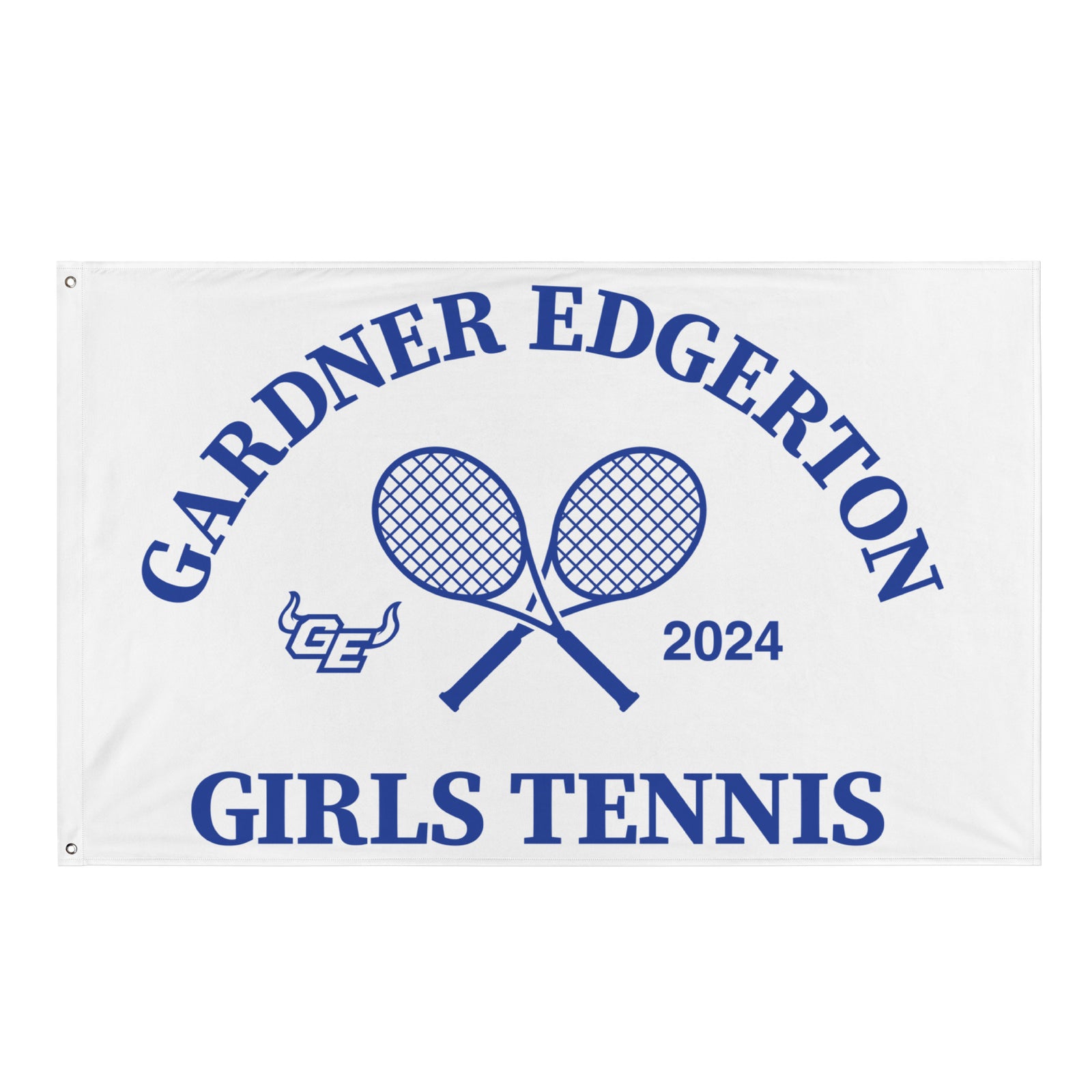 Gardner Edgerton Tennis All-Over Print Flag