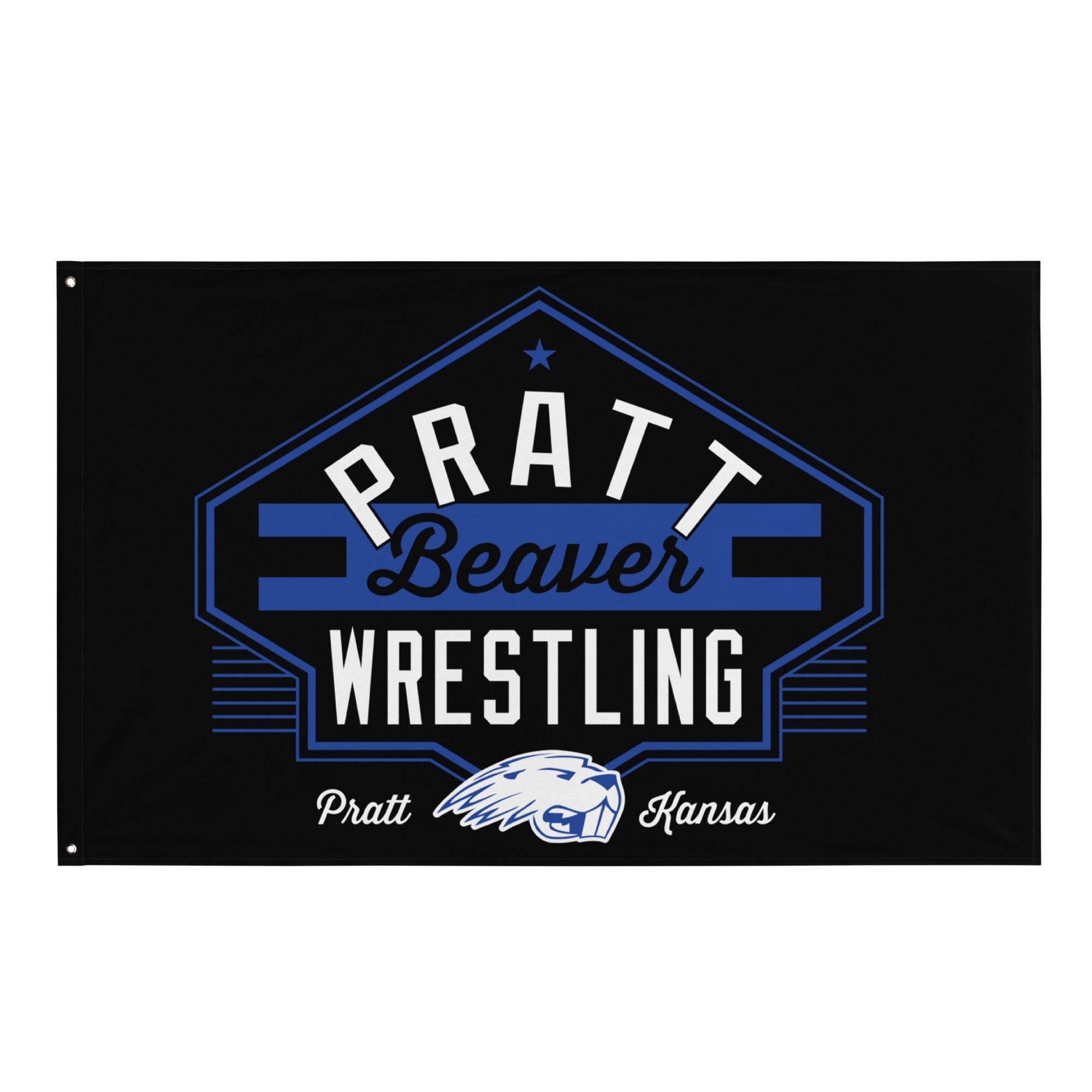 Pratt Beaver Wrestling Flag