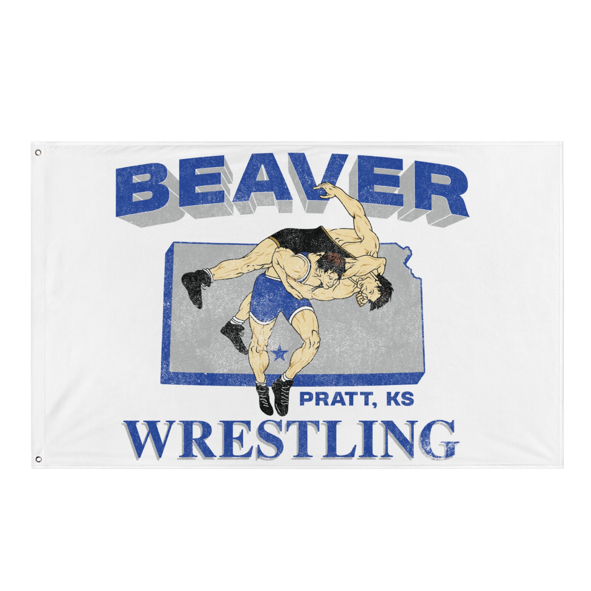 Pratt Community College Beaver Wrestling KS Flag