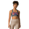 Danville Wrestling Club Grey All-Over Print Sports Bra