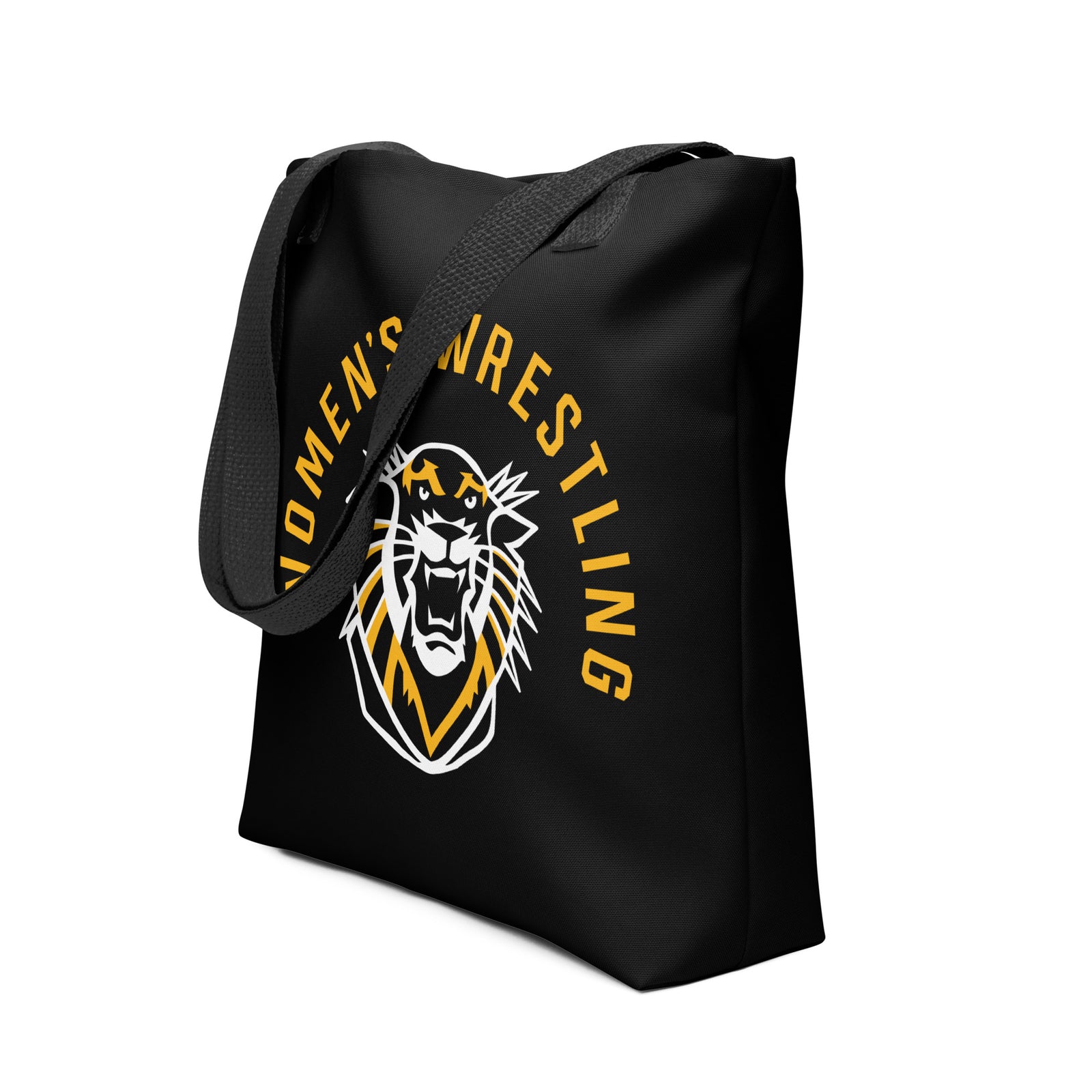 Fort Hays Women's Wrestling Grey All-Over Print Tote