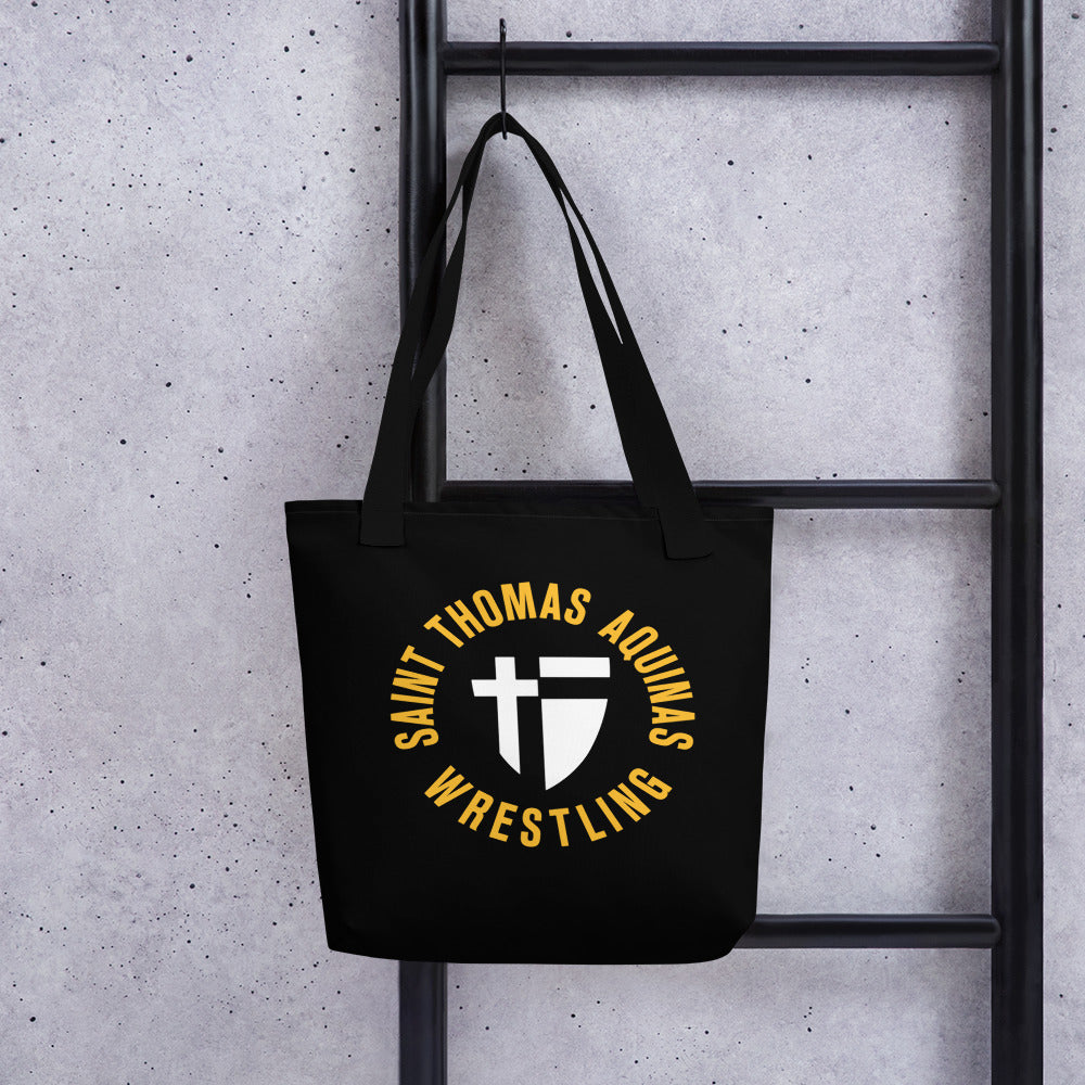 Saint Thomas Aquinas Wrestling All Over Print Tote