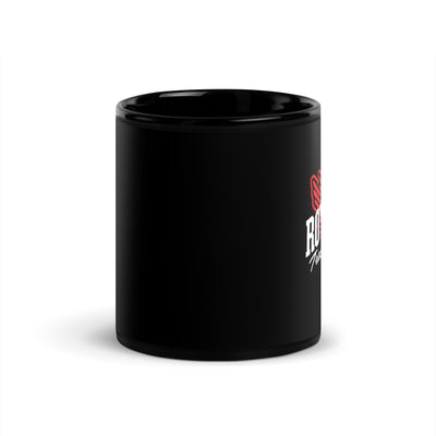 Royster Rockets Track & Field Black Glossy Mug