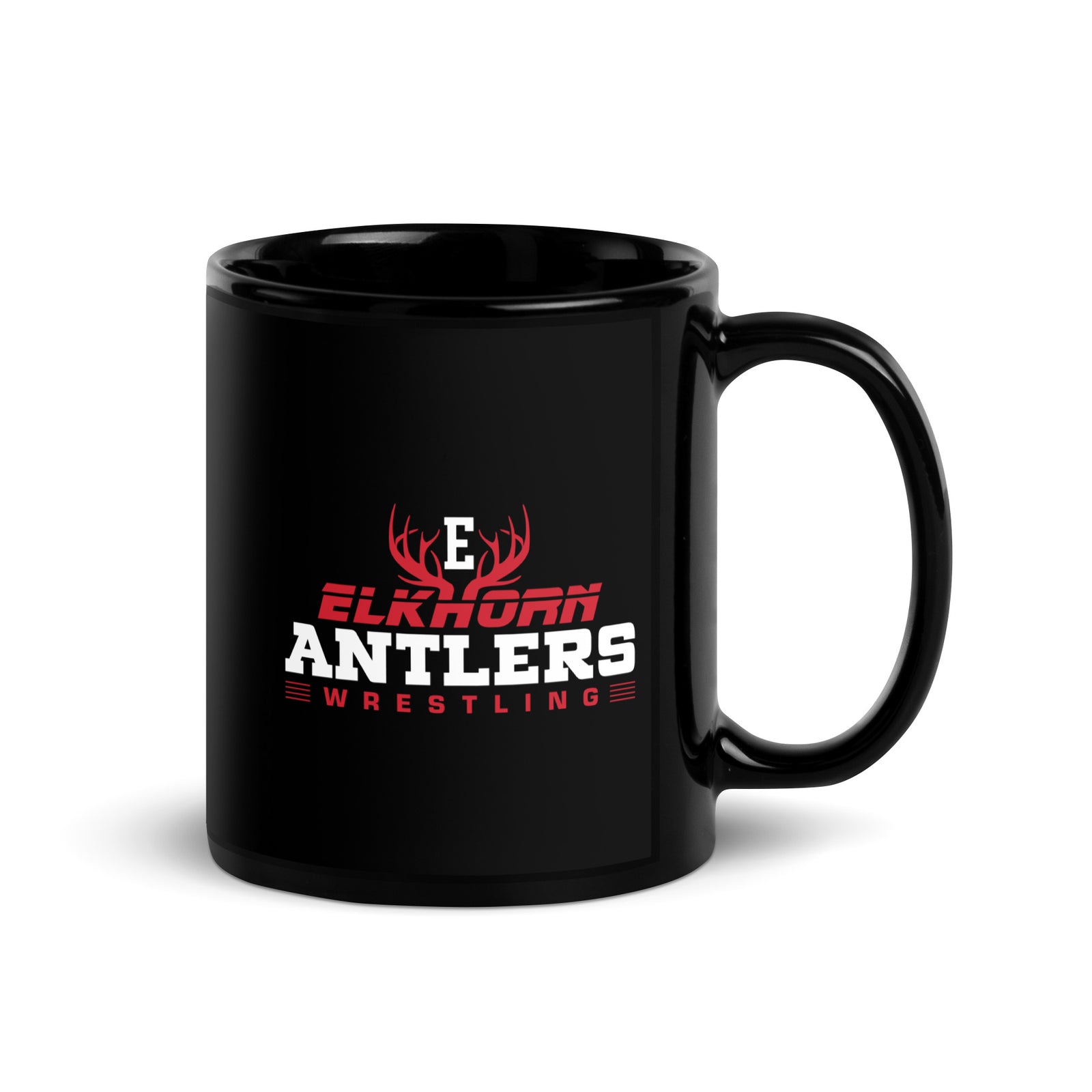 Elkhorn HS Black Glossy Mug