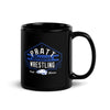 Pratt Beaver Wrestling Black Glossy Mug