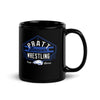 Pratt Beaver Wrestling Black Glossy Mug