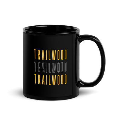 Trailwood Black Glossy Mug