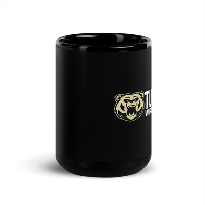 Turner Wrestling Club Black Glossy Mug