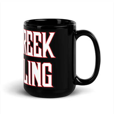 Sandy Creek Wrestling Black Glossy Mug