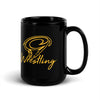 Denver Wrestling Black Glossy Mug