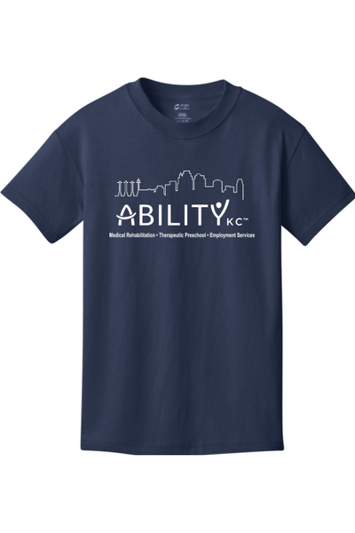 ABILITY KC Port & Company - Youth Core Cotton Tee. PC54Y