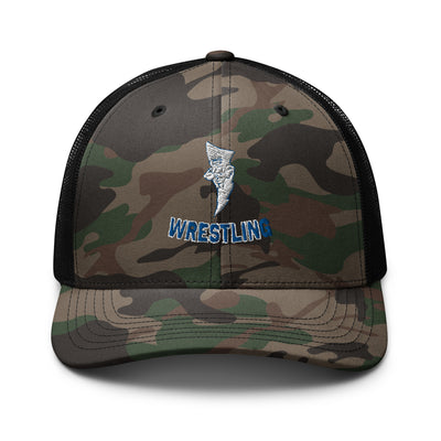 Santa Fe Trail Wrestling Camouflage trucker hat