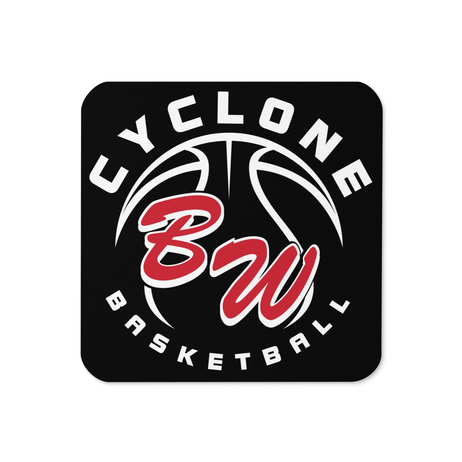 Products BW Basketball Cork Back Coaster