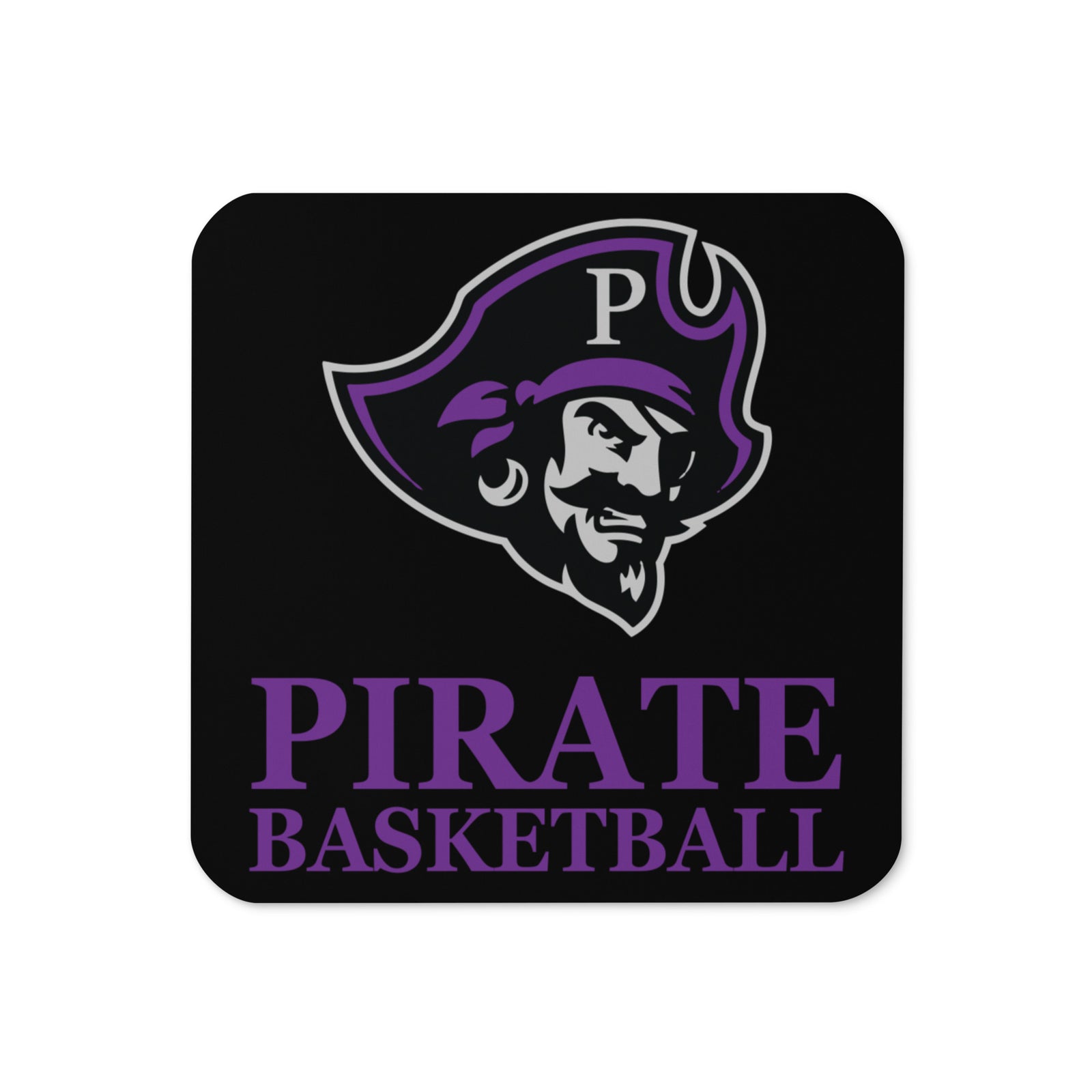 Piper Middle School Basketball Cork Back Coaster