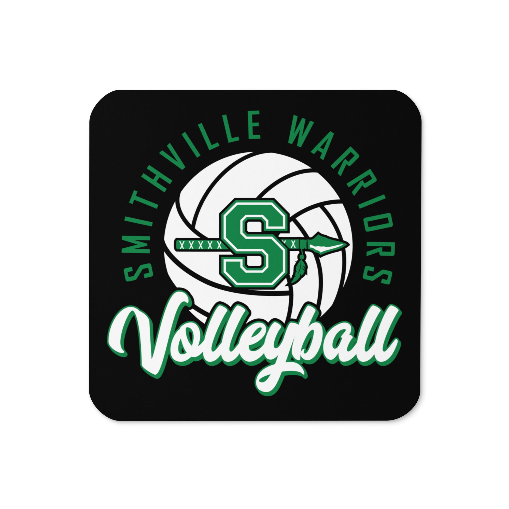 Smithville Volleyball Cork Back Coaster